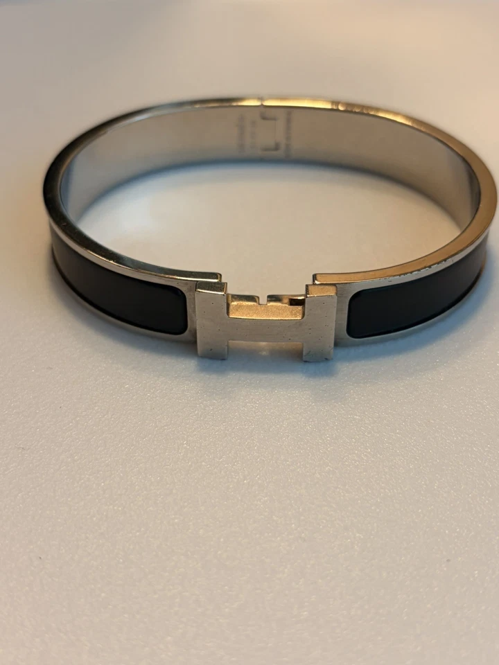 Pulsera Hermes Clic HH Talla T5 Auténtica Noir Mat Negra Foto 1 de 4