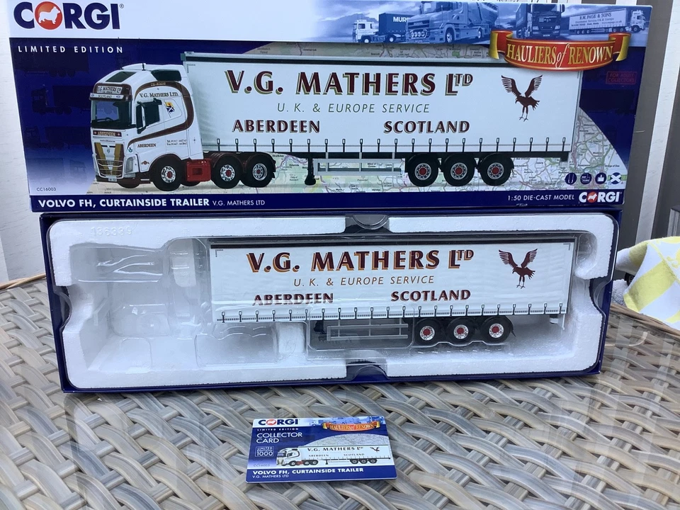 CORGI MODEL 1:50 - V G MATHERS CT with BOX, no cab - Image 1 of 1