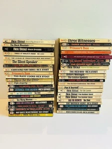 Nero Wolfe Posten 44 Taschenbücher Rex Stout Mystery Pulp Belletristik Romane - Bild 1 von 9