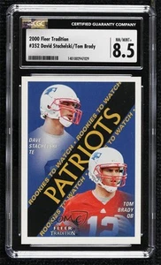 2000 Fleer Tradition Dave Stachelski Tom Brady #352 CGC 8.5 Rookie RC - Picture 1 of 3
