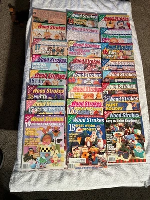 Trazos de madera manualidades patrones de colección lote de 23 revistas 98-2001 paso a paso Foto 1 de 4