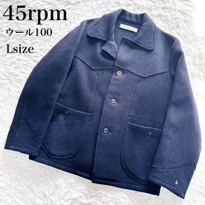 Chaqueta a medida 45Rpm Lana 100 Azul Marino 45R Melton Foto 1 de 4