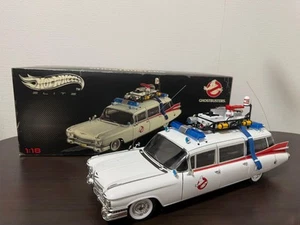 Ghostbusters ECTO-1 Mattel Hot Wheels Elite 1/18 #PFEDZ4 - Picture 1 of 8