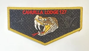 OA FLAP PATCH CAHUILLA LODGE 2019 GOLD BORDER "BILL WOODWARD" RARE - Picture 1 of 2