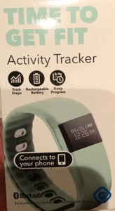Gems Time To Get Fit Activity Fitness Sleep Tracker Watch Alarm Bluetooth, Green - Picture 1 of 2