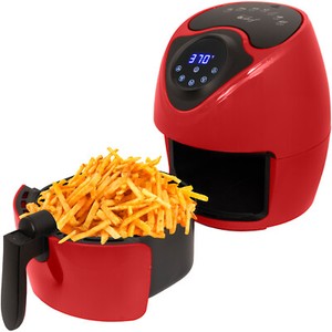 Deco Chef 3.7QT Electric Oil-Free Digital Air Fryer - Red