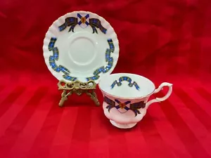Juego de platillos para taza de té Royal Albert Nueva Escocia tartán porcelana de hueso fino - Imagen 1 de 6