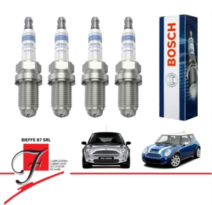 KIT 4 CANDELE BOSCH SUPER 4 FR78X 0242232502 MINI COOPER COOPER S R50 R52 R53 - Imagen 1 de 6