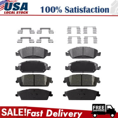 Pastillas de freno delanteras y traseras de cerámica para Chevrolet Silverado Sierra 1500 2014-2018 Foto 1 de 4