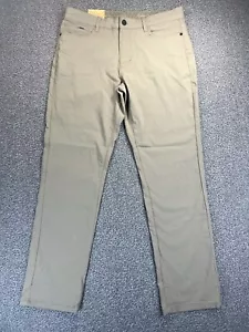Weatherproof Vintage Men’s Pants Khaki 34/30 Flex Waist Tech Stretch Fabric - Picture 1 of 13