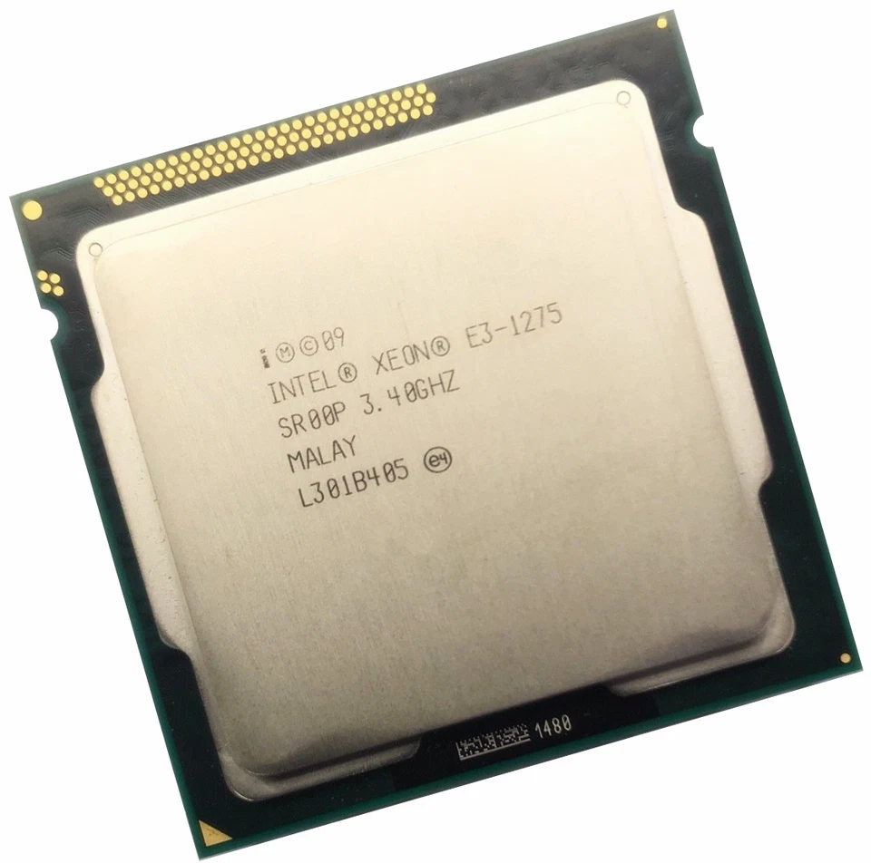 Intel Xeon E3-1275 3.4GHz LGA 1155 SR00P 4-Core 8M GPU P3000 95W CPU Processor - Image 1 of 1