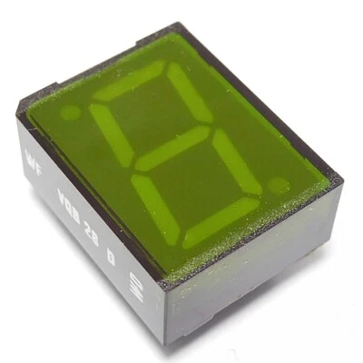 [10 piezas] VQB28D LED verde 7 segmentos THT - Imagen 1 de 2