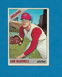 1966 Topps #470 Sam McDowell Cleveland Indians semi-high# well Centered EX-