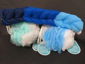 BATH SHOWER MESH BALL & BODY BACK SCRUBBER - Picture 1 of 1