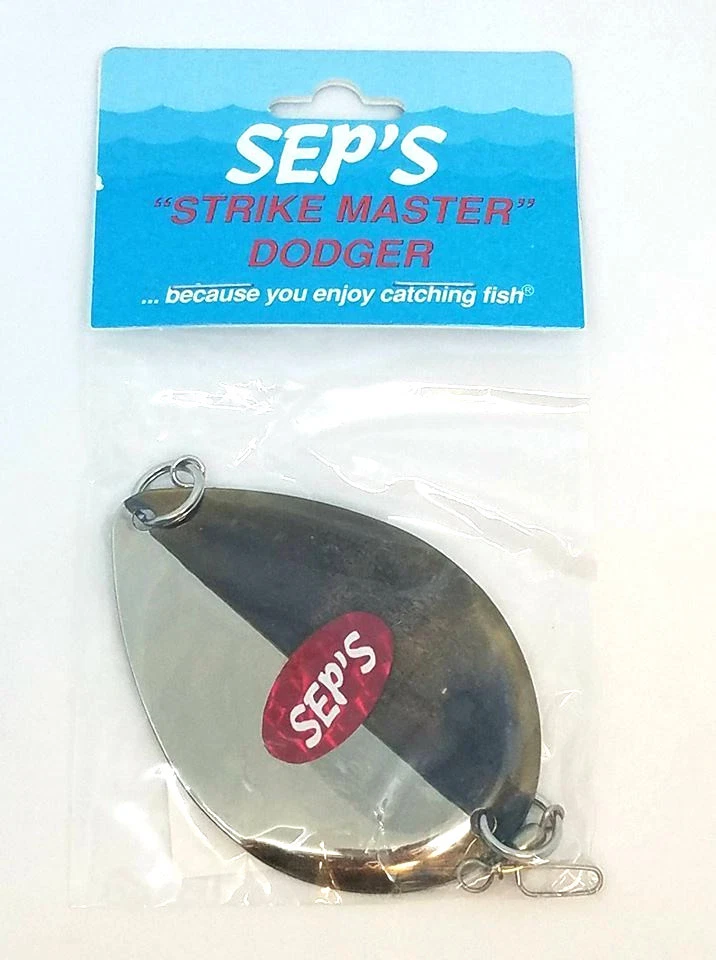 SEP'S PRO FISHING "STRIKE MASTER" DODGER - BRASS/SILVER 50/50 - Image 1 of 1