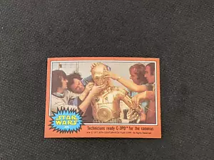 1977 Star Wars Series 5 Technicians Ready C-3PO For The Cameras Card #306 - Picture 1 of 5