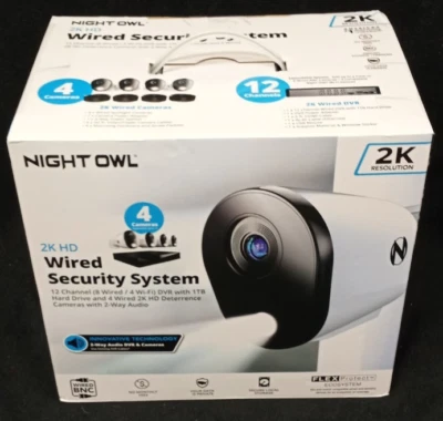 Sistema de cámara de seguridad para el hogar DVR de 12 canales de audio bidireccional NUEVO SELLADO Foto 1 de 4