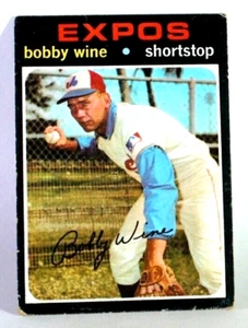 1971 Topps #171 Bobby Wine SS Montreal Expos Baseball Card EX - Picture 1 of 2