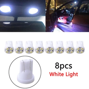 8x T10 Wedge 4 SMD 1210 LED Brake Light bulbs W5W 2825 158 192 168 194 White - Picture 1 of 7