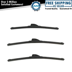 Trico Tech Windshield Wiper Blade Front & Rear 3pc Set - Picture 1 of 3