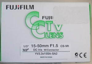 Fujinon YV3.3X15SA-SA2 obiettivo zoom 15 mm - 50 mm f/1.5 - Foto 1 di 4
