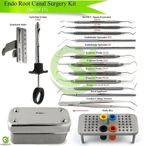 Endodontic Root Canal Surgery Kit Root End Filling Dental Restorative Tools - Picture 1 of 16