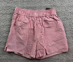 Art Class Girl's Size Small (6-7) Striped Seersucker Shorts Red/White - Picture 1 of 5