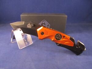 Puma TEC 4 1/2" Rescue Knife Orange Aluminum With Pocket Clip Mint In Box+