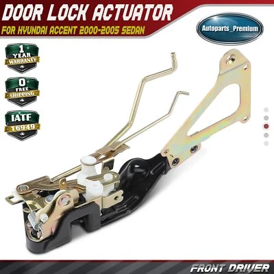 Actuador de cerradura de puerta delantera izquierda para Hyundai Accent 2000-2005 sedán con bloqueo eléctrico Foto 1 de 4