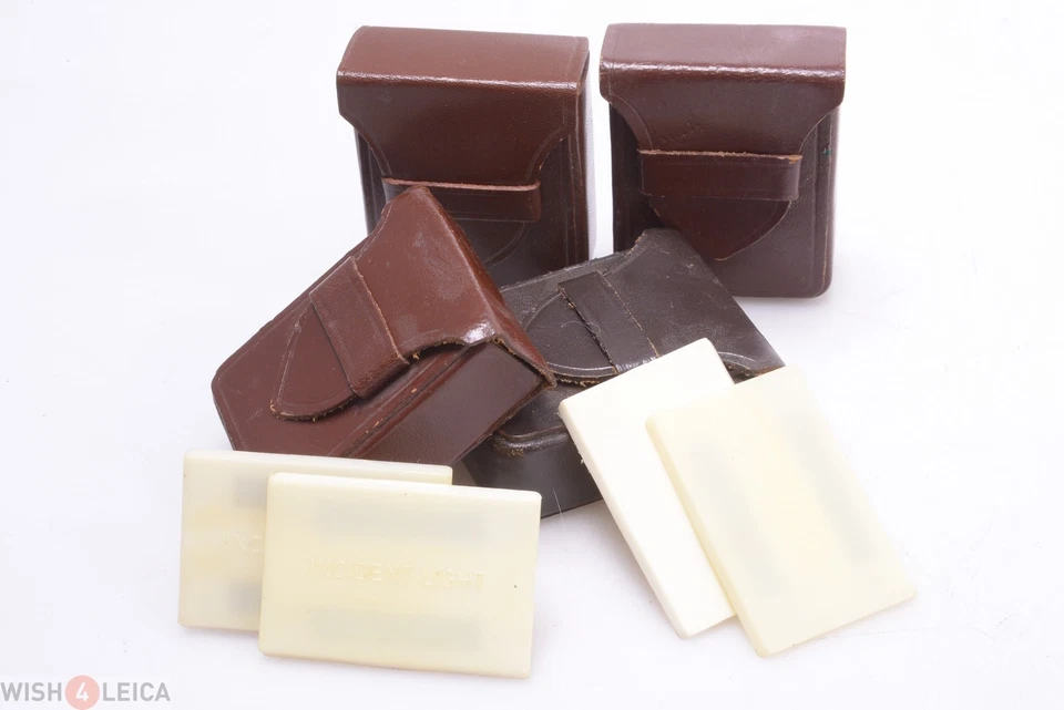 ✅ 1 CUBIERTAS DE LUZ INCIDENTE LEICA MC PARA AMPLIFICADOR MEDIDOR DE EXPOSICIÓN A LA LUZ EN ESTUCHE Foto 1 de 1