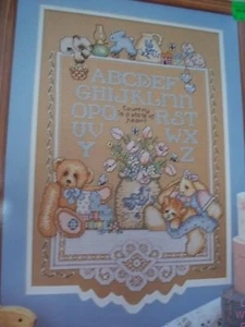 Country & Lace Sampler Shelf Teddy Heart Cross Stitch PATTERN  Booklet/Leaflet - Picture 1 of 1