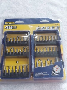 IRWIN 40 Piece Screwdriver Bit Set In Foldable Case 3057018 NEW Great Value!! - Picture 1 of 5