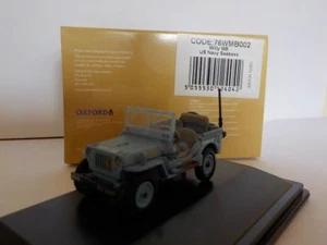 Willys Jeep - Blue  , Model Cars, Oxford Diecast, 1/76 Scale, Gift - Picture 1 of 1