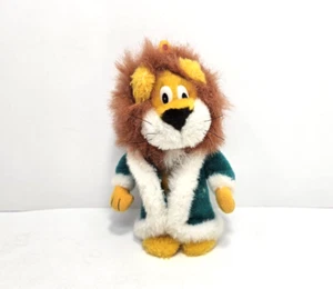 Vintage King Lion Plush 7” Stuffed Animal Green Robe Crown 1994 Liberty Toy - Picture 1 of 3
