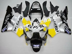 Fit for 2000 2001 CBR929RR REPSOL Silver Black Yellow ABS Injection Fairing Kit - Bild 1 von 5
