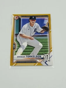 SPENCER TORKELSON 2021 BOWMAN GOLD 05/50 TIGERS BP-96 - Foto 1 di 10