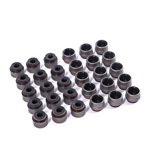 30Pcs 6MM Valve Stem Seals Kit For VW Passat Audi A4 A6 A8 2.4 2.8 3.0 30V - Picture 1 of 5