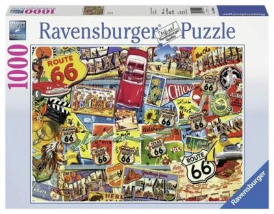 Ravensburger Route 66 1000 Piece Puzzle Arizona California New Mexico Texas - Image 1 of 2