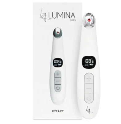 Lumina NRG Eye Lift varinha de massagem ocular 3 em 1 com terapia de luz LED nova na caixa  - Imagem 1 de 4