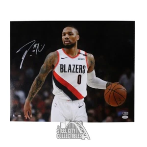 Damian Lillard Autographed Portland 16x20 Basketball Photo - JSA - Picture 1 of 1