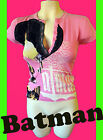 BATMAN crystal PINK button shirt batgirl comic comicon xs vintage urban batgirl