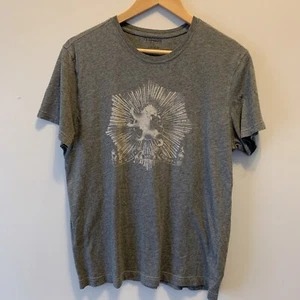 Express Men’s T-Shirt Size M Gray Logo tee Be Just and Fear Not - Picture 1 of 7