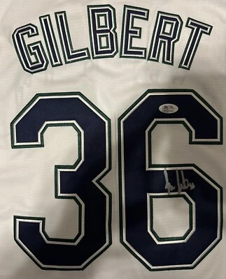 Logan Gilbert Signed Autographed Seattle Mariners Jersey PSA/DNA COA - Image 1 of 3