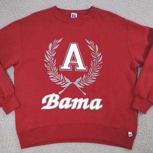 Vintage Alabama Crimson Tide Sweater Sweatshirt Adult Mens Large Red Bama USA - Picture 1 of 23