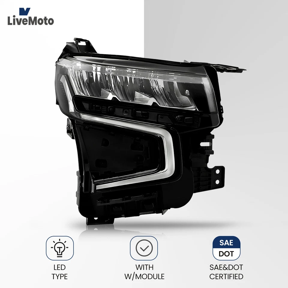 For 2021-2024 Chevy Tahoe/Suburban Full LED Headlight Right Passenger Side Foto 1 de 4