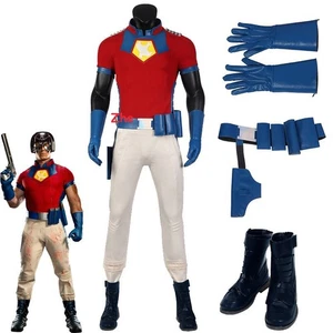 Peacemaker Christopher Smith Superhero Battle Suit With Holster Cosplay Costume - Picture 1 of 21