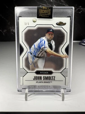 2022 Topps Archive - John Smoltz - 2007 Topps Finest #77 Autograph 1/1 SEALED - Image 1 of 2