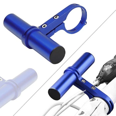 MTB Fahrrad Radfahren Lampenhalterung Extender Lenkerhalterung Verlängerung Blau - Bild 1 von 4