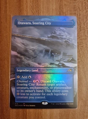 MTG Otawara, Soaring City - Alternate - ENG - Foil- NM - Kamigawa Neon Dynasty! - Bild 1 von 3