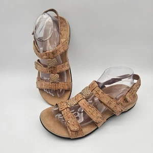 Vionic Amber Cork Embellished Adj Straps Comfort Sandals Women Sz 9 Wide NEW - Picture 1 of 6